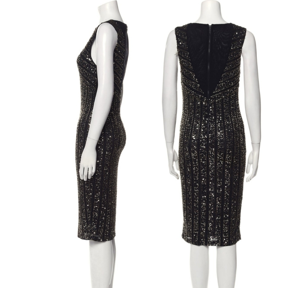NWT Alice + Olivia Embelished Dress Size 4 Retail $595 - Picture 2 of 11